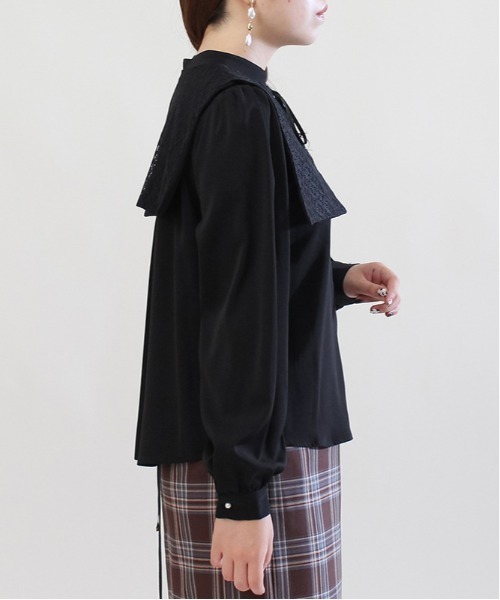 ASTORIA ODIER(アストリアオディール)の「2WAYリバーシブルセーラーカラーブラウス(シャツ/ブラウス・レディース・ブラック/ホワイト・MEDIUM)」の15枚目の写真