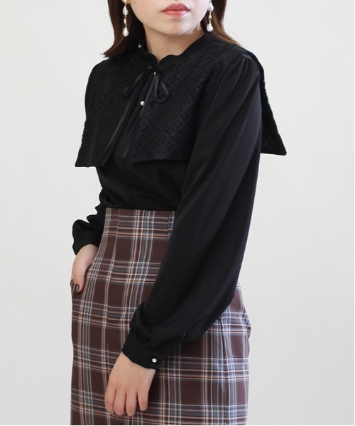 ASTORIA ODIER(アストリアオディール)の「2WAYリバーシブルセーラーカラーブラウス(シャツ/ブラウス・レディース・ブラック/ホワイト・MEDIUM)」の22枚目の写真