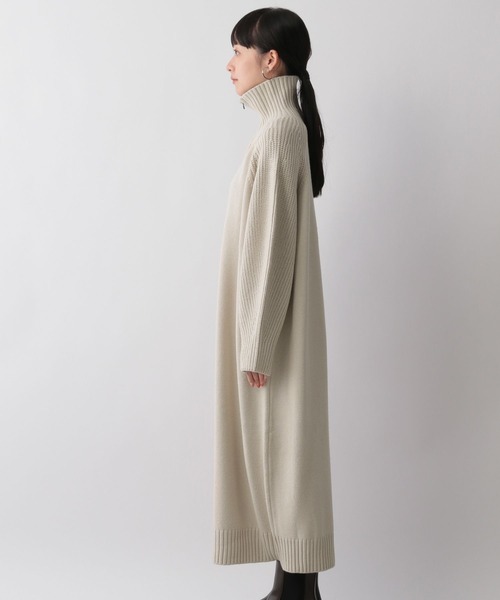 LOWRYS FARM（ローリーズファーム）の「ハイネックジップワンピース　294738（ワンピース・レディース・パープル/ブラウン/アイボリー・FREE）」の7枚目の写真