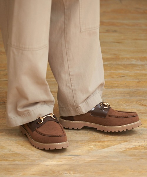 niko and...(ニコアンド)の「フェイクレザービットローファー(その他シューズ・メンズ・ブラック/ブラウン/チャコール・MEDIUM/LARGE)」の1枚目の写真