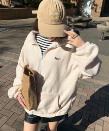 EPICKS（エピックス）の「フリースワンポイント刺繍ZIPジャケット