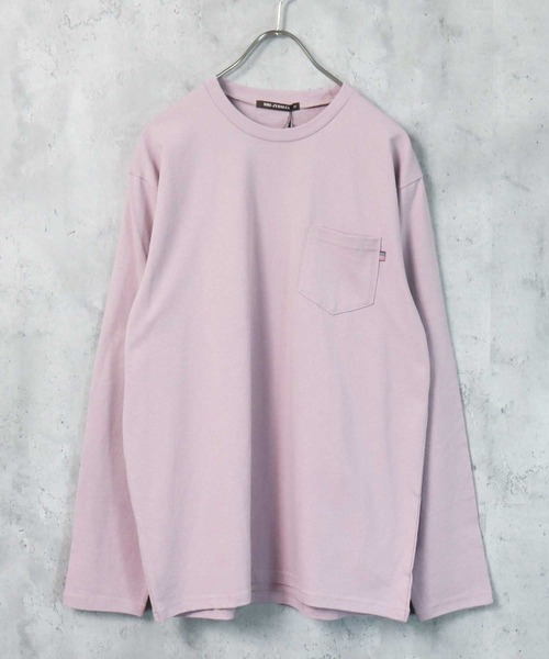 SHI-JYOMAN(シジョマン)の「【USコットン100%】ポケ付き無地長袖Tシャツ(Tシャツ/カットソー・メンズ・ベージュ系1/ブラック/ブルー/オフホワイト/チャコール/ホワイト系1/ホワイト系/グレー系1/ネイビー/ベージュ/ベージュ系/ブラック系/ネイビー系/ダークグリーン系/スモークピンク/ダークグリーン/ブラウン/グレー系/ブラウン系/杢グレー・M/L/XL)」の20枚目の写真