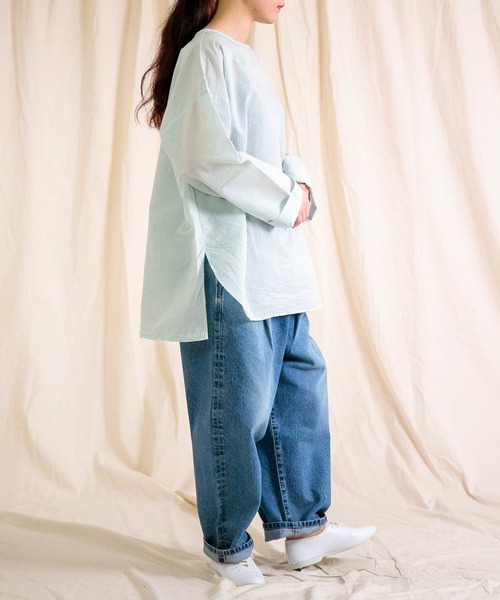 Brocante / ブロカント] 12ozリングデニム アンプリッセパンツ