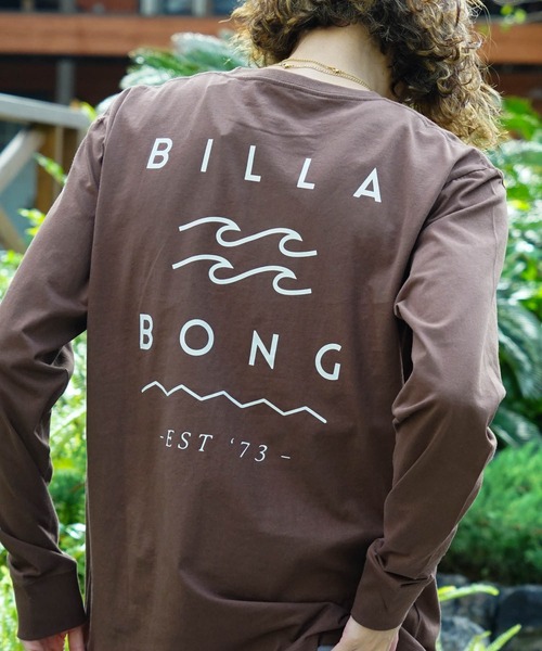 BILLABONG（ビラボン）の「BILLABONG メンズ ONE TIME ロンＴ 【2022年秋冬モデル】/ビラボンバックプリント長袖ロンT（Tシャツ/カットソー・メンズ・ブルー/ホワイト/ブラック/ブラウン・SMALL/X-LARGE/LARGE/MEDIUM）」の4枚目の写真