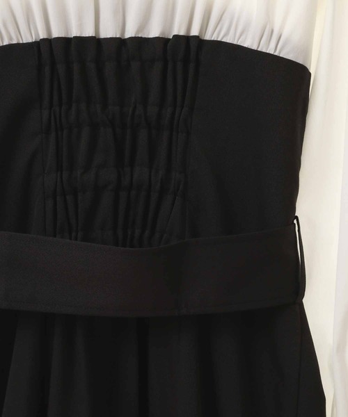 31 Sons de mode（トランテアン　ソン　ドゥ　モード）の「トレンチ風シャツドッキングベアワンピース（ワンピース・レディース・ブラック/ピンク/モカ・38/36）」の9枚目の写真