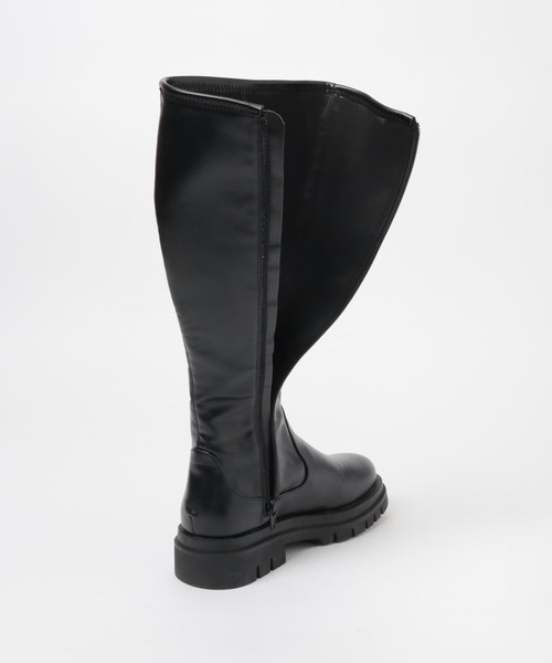 ITEMS URBANRESEARCH（アイテムズ アーバンリサーチ）の「トラックソールロングブーツ（ブーツ・レディース・ブラック・LARGE/SMALL/MEDIUM）」の10枚目の写真