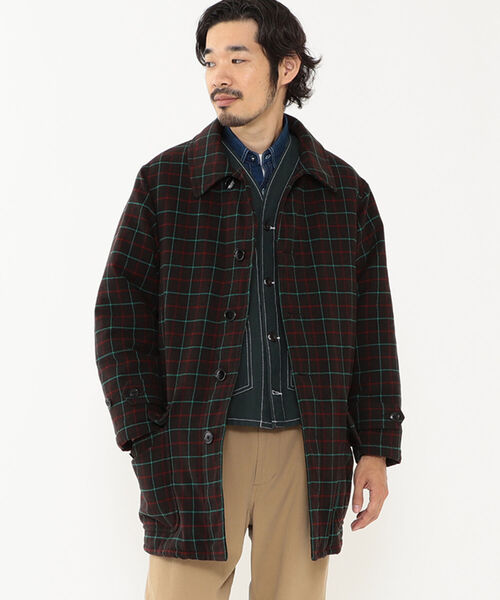 BEAMS PLUS(ビームスプラス)の「BEAMS PLUS / メカニック メルトン ハンティング コート(その他アウター・メンズ・チャコールグレー/レッド・SMALL/MEDIUM/LARGE/X-LARGE)」の6枚目の写真