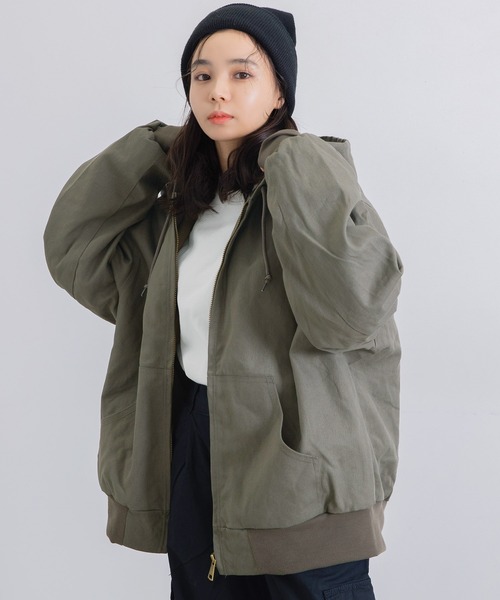 Dita Muaj.(ディータムアージュ)の「ダックブルゾンフードジャケット(Tシャツ/カットソー・レディース・カーキ/ブラック・FREE)」の18枚目の写真