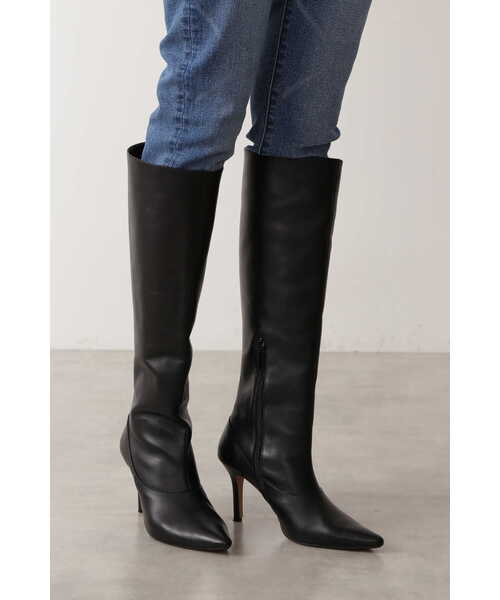 PINKY&DIANNE（ピンキーアンドダイアン）の「ポインテッドトウロングブーツ（パンプス・レディース・ブラック・MEDIUM/SMALL）」の3枚目の写真