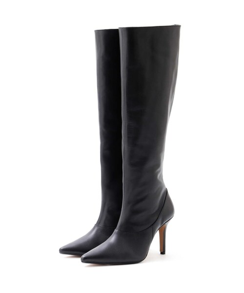 PINKY&DIANNE（ピンキーアンドダイアン）の「ポインテッドトウロングブーツ（パンプス・レディース・ブラック・MEDIUM/SMALL）」の2枚目の写真