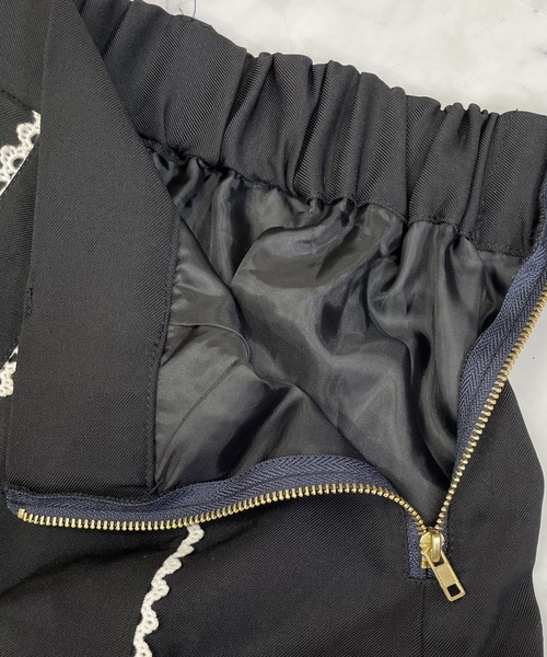 Swankiss（スワンキス）の「SX georgette whip S/K（スカート・レディース・ホワイト/ブラック・FREE）」の10枚目の写真