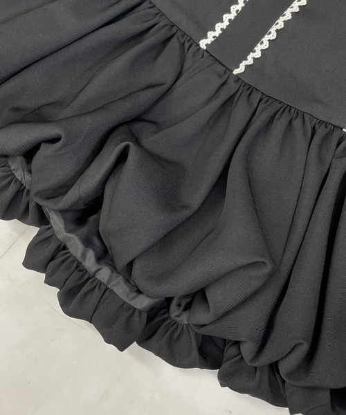 Swankiss（スワンキス）の「SX georgette whip S/K（スカート・レディース・ホワイト/ブラック・FREE）」の11枚目の写真