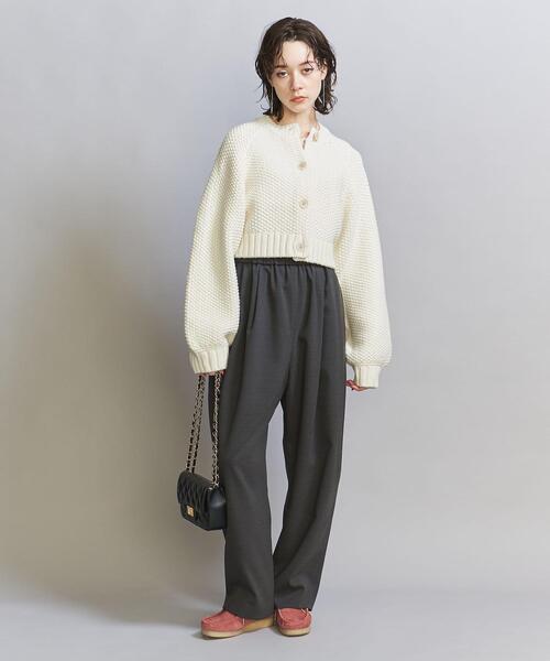 BEAUTY&YOUTH UNITED ARROWS（ビューティーアンドユースユナイテッドアローズ）の「ウールアクリル カノコ ショート カーディガン（カーディガン/ボレロ・レディース・コバルトブルー/オフホワイト/ブラック・FREE）」の11枚目の写真