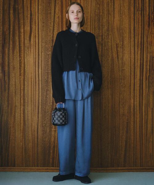 BEAUTY&YOUTH UNITED ARROWS（ビューティーアンドユースユナイテッドアローズ）の「ウールアクリル カノコ ショート カーディガン（カーディガン/ボレロ・レディース・コバルトブルー/オフホワイト/ブラック・FREE）」の12枚目の写真