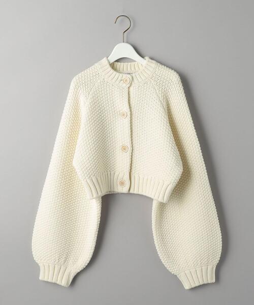 BEAUTY&YOUTH UNITED ARROWS（ビューティーアンドユースユナイテッドアローズ）の「ウールアクリル カノコ ショート カーディガン（カーディガン/ボレロ・レディース・コバルトブルー/オフホワイト/ブラック・FREE）」の22枚目の写真