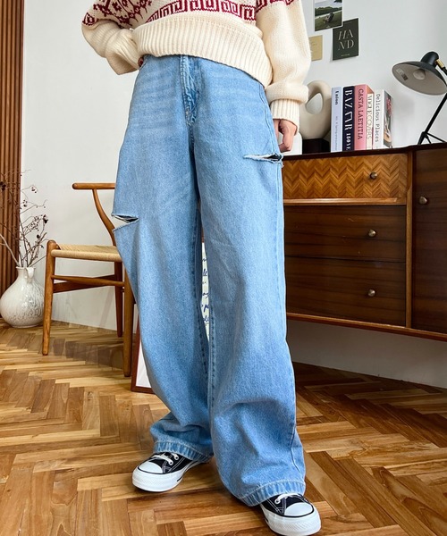 ししまる 8/25 L ダメージパンツ ししまる 8/25 L ダメージパンツ