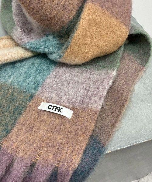 CAPRICIEUX LE'MAGE（カプリシューレマージュ）の「シャギーチェックストール（ストール/ショール・レディース・イエロー/ピンク・FREE）」の12枚目の写真