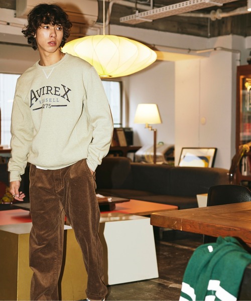 AVIREX（アヴィレックス）の「【RUSSELL ATHLETIC × AVIREX】CREW NECK SWEAT / クルーネック スウェット / ラッセル アスレティック / アヴィレックス（スウェット・メンズ・その他3/その他11/チャコール/ダークグリーン系・2XL/L/M/XL）」の20枚目の写真