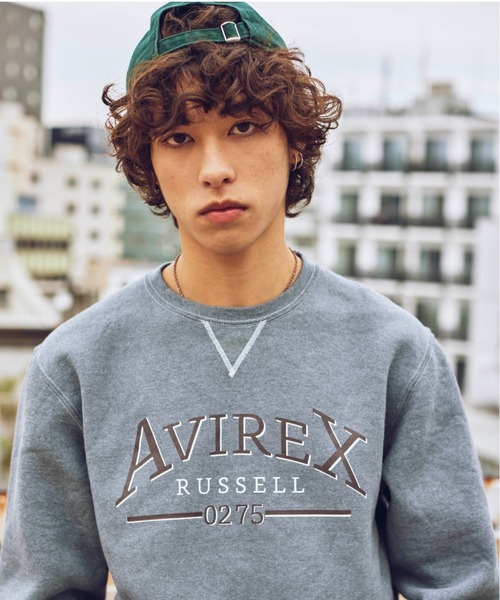 AVIREX（アヴィレックス）の「【RUSSELL ATHLETIC × AVIREX】CREW NECK SWEAT / クルーネック スウェット / ラッセル アスレティック / アヴィレックス（スウェット・メンズ・その他3/その他11/チャコール/ダークグリーン系・2XL/L/M/XL）」の10枚目の写真