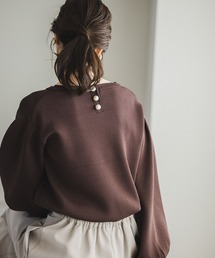 【WEB限定】パールボートネックニット176412