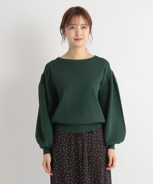 Andemiu（アンデミュウ）の「【WEB限定】パールボートネックニット176412（ニット/セーター・レディース・ブラック/ブラウン/ボルドー/ブルー/グリーン/アイボリー・FREE）」の8枚目の写真