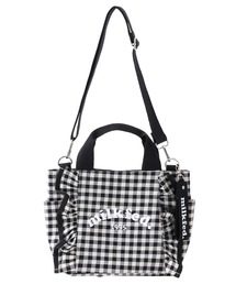 CHECKERED RUFFLE MINI BAG