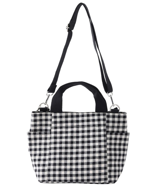 MILKFED.（ミルクフェド）の「CHECKERED RUFFLE MINI BAG（ショルダーバッグ・レディース・ブラック/ベージュ/レッド・ONE SIZE）」の7枚目の写真