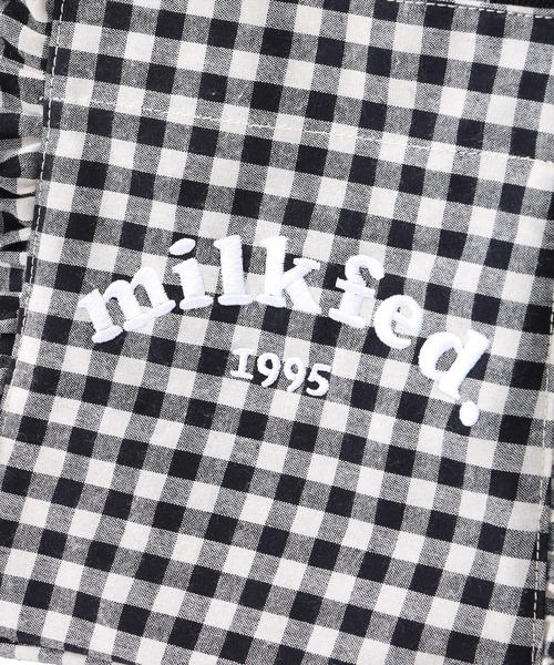 MILKFED.（ミルクフェド）の「CHECKERED RUFFLE MINI BAG（ショルダーバッグ・レディース・ブラック/ベージュ/レッド・ONE SIZE）」の10枚目の写真