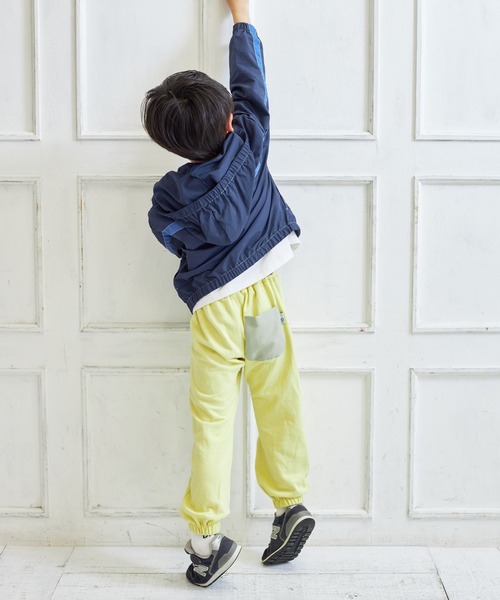 MAKE YOUR DAY（メイクユアデイ）の「ラインナイロンパーカー■80～140cm（ナイロンジャケット・キッズ・アイボリー/ネイビー/レンガ/サックスブルー・120/130/100/110/140/80/90）」の19枚目の写真