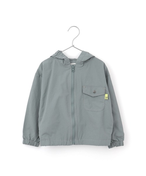 MAKE YOUR DAY（メイクユアデイ）の「ラインナイロンパーカー■80～140cm（ナイロンジャケット・キッズ・アイボリー/ネイビー/レンガ/サックスブルー・120/130/100/110/140/80/90）」の17枚目の写真