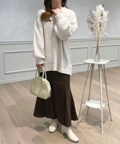 apres jour(アプレジュール)の「モールヤーンニットプルオーバー【ZOZOTOWN限定アイテム】(ニット/セーター・レディース・ラベンダー/グレー/ピンク/アイボリー・X-LARGE/フリー)」の9枚目の写真