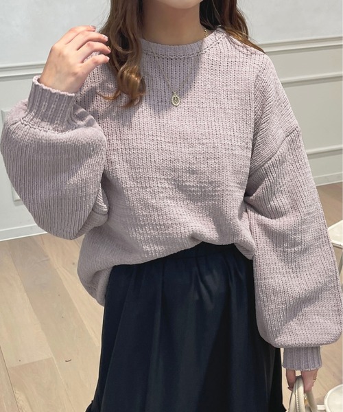 apres jour(アプレジュール)の「モールヤーンニットプルオーバー【ZOZOTOWN限定アイテム】(ニット/セーター・レディース・ラベンダー/グレー/ピンク/アイボリー・X-LARGE/フリー)」の21枚目の写真