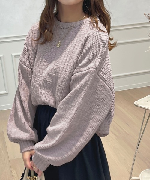 apres jour(アプレジュール)の「モールヤーンニットプルオーバー【ZOZOTOWN限定アイテム】(ニット/セーター・レディース・ラベンダー/グレー/ピンク/アイボリー・X-LARGE/フリー)」の22枚目の写真