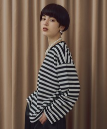 ボーダーカットソー