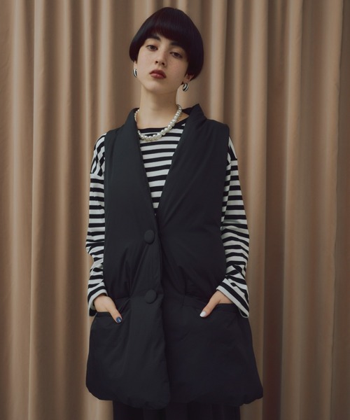 manana suerte（マニャーナスエルテ）の「ボーダーカットソー（Tシャツ/カットソー・レディース・ミント/ブルー/ピンク/ブラック・FREE）」の9枚目の写真