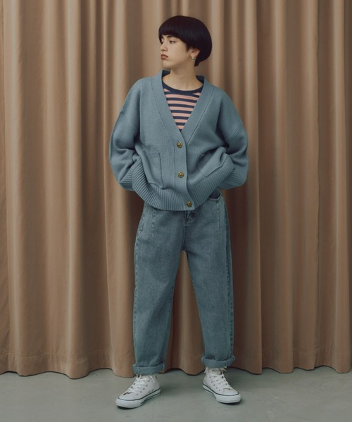 manana suerte（マニャーナスエルテ）の「ボーダーカットソー（Tシャツ/カットソー・レディース・ミント/ブルー/ピンク/ブラック・FREE）」の14枚目の写真