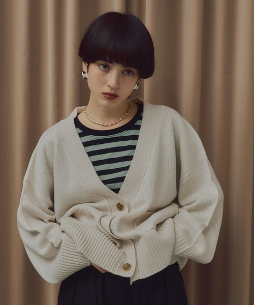 manana suerte（マニャーナスエルテ）の「ボーダーカットソー（Tシャツ/カットソー・レディース・ミント/ブルー/ピンク/ブラック・FREE）」の5枚目の写真