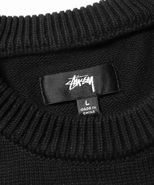 STUSSY(ステューシー)の「STUSSY/ステューシー ORCHID SWEATER セーター(ニット/セーター・メンズ・ブルー/ブラック・M/L/XXL/S/XL)」の4枚目の写真