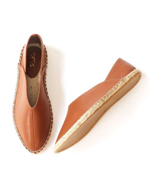 RiiiKa（リーカ）の「【RiiiKa/リーカ】ポインテッドトゥジュートシューズ（スリッポン・レディース・ブラック/シルバー/ホワイト/キャメル・S/M/L）」の6枚目の写真