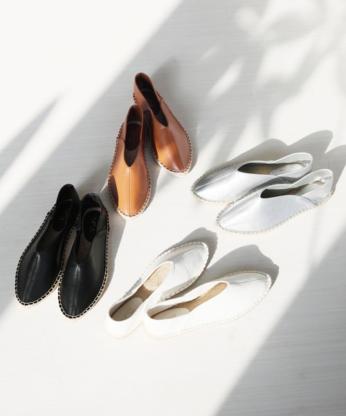 RiiiKa（リーカ）の「【RiiiKa/リーカ】ポインテッドトゥジュートシューズ（スリッポン・レディース・ブラック/シルバー/ホワイト/キャメル・S/M/L）」の15枚目の写真