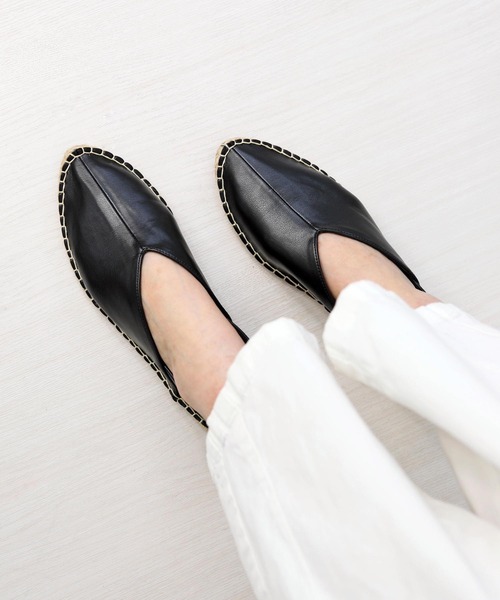 RiiiKa（リーカ）の「【RiiiKa/リーカ】ポインテッドトゥジュートシューズ（スリッポン・レディース・ブラック/シルバー/ホワイト/キャメル・S/M/L）」の21枚目の写真