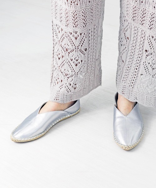 RiiiKa（リーカ）の「【RiiiKa/リーカ】ポインテッドトゥジュートシューズ（スリッポン・レディース・ブラック/シルバー/ホワイト/キャメル・S/M/L）」の18枚目の写真