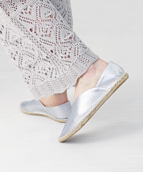 RiiiKa（リーカ）の「【RiiiKa/リーカ】ポインテッドトゥジュートシューズ（スリッポン・レディース・ブラック/シルバー/ホワイト/キャメル・S/M/L）」の16枚目の写真