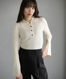 cheriella | 【cheriella】WEB限定ポロリブニット(ニット/セーター)