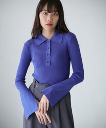 【cheriella】WEB限定ポロリブニット