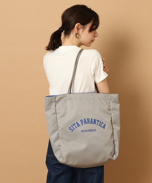 sita parantica ボンディング Tote Bag グレー L 新品 sita parantica シータパランティカ ボンディング加工 トート