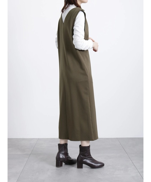 Samansa Mos2 blue(サマンサモスモスブルー)の「配色メロウプルオーバー(Tシャツ/カットソー・レディース・ブラック/オフホワイト/ベージュ・MEDIUM/LARGE)」の9枚目の写真