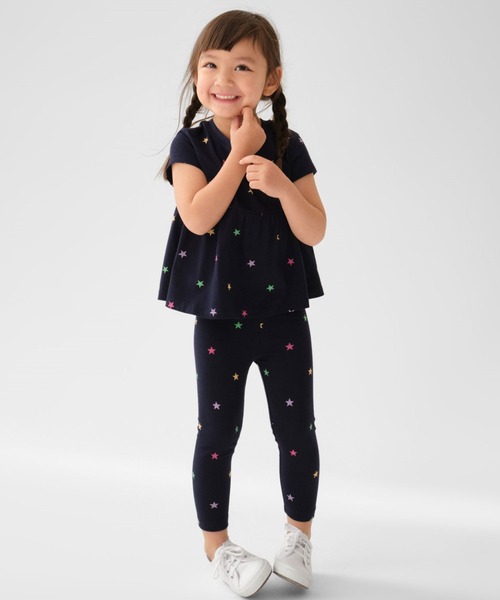 GAP(ギャップ)の「オーガニックコットン ブラナン プレイタイムフェイバリット レギンス (幼児)(レギンス/スパッツ・キッズ・マルチ/ブルー/その他1/ホワイト系その他・12-18M/18-24M/2 YRS/3 YRS/4 YRS/5 YRS)」の5枚目の写真
