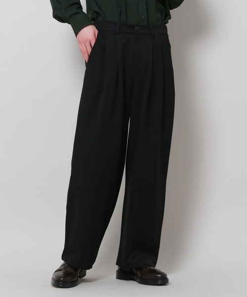 ALAND（エーランド）の「3.3 Field Trip／ツータックスラックス 2188759（スラックス・メンズ・ブラック/グレー・FREE）」の2枚目の写真