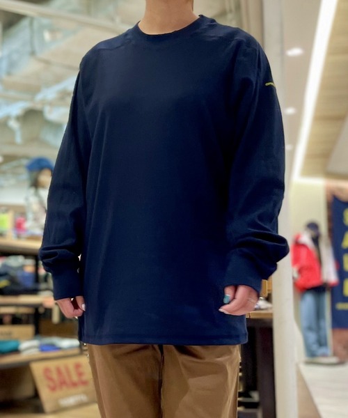 GREEN BOWL（グリーンボウル）の「グリーンボウル【GREEN BOWL】Rare Rib L/S T-shirts（Tシャツ/カットソー・メンズ・ホワイト/オリーブ/杢グレー/ネイビー/レッド/ベージュ・M/L）」の6枚目の写真